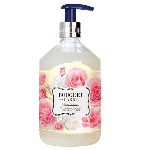 

BOUQUET GARNI Шампунь для волос с ароматом розовый сад 500, Шампунь для волос с ароматом розовый сад