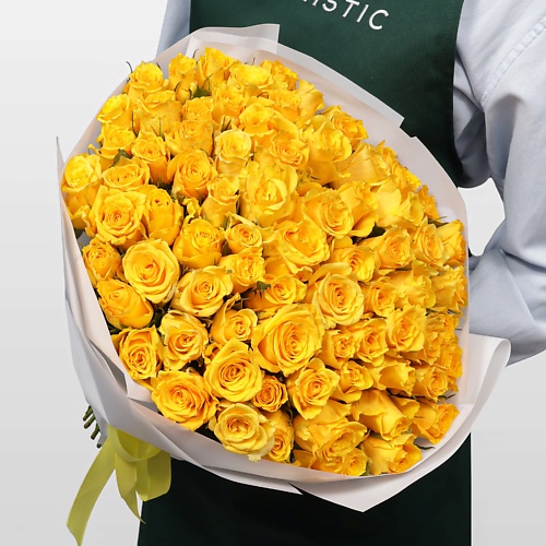 

STUDIO FLORISTIC Роза Кения желтая 75шт 40 см, Роза Кения желтая 75шт 40 см