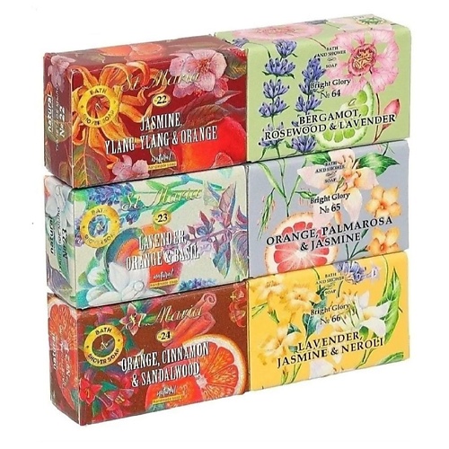 

SENTIMENT LOVE Мыло натуральное туалетное твердое набор 6, Мыло натуральное туалетное твердое набор