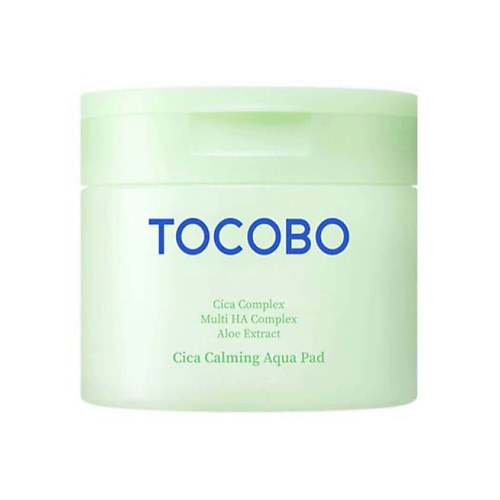 Тонер для лица TOCOBO Успокаивающие тонер-пэды с центеллой Cica Calming Aqua Pad (60 шт.)