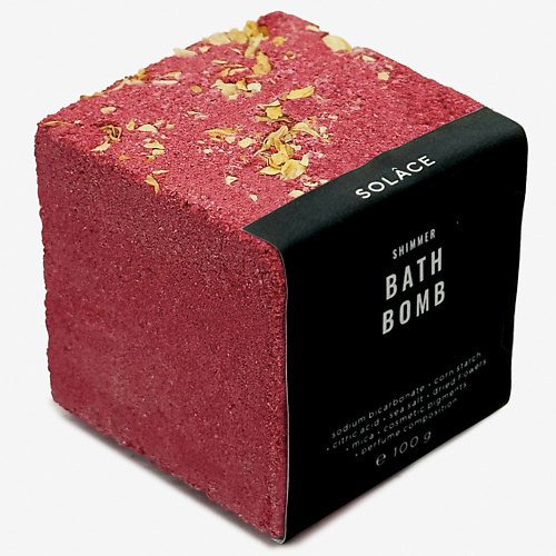 

SOLACE Бомбочка для ванны "Вишня" с морской солью, шиммером и сухоцветами, Бомбочка для ванны "Вишня" с морской солью, шиммером и сухоцветами