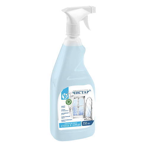 

ЧИСТАР Средство для мытья окон, стекол и зеркал 750, Средство для мытья окон, стекол и зеркал