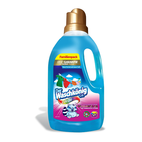 

DER WASCHKONIG C.G. Color Clovin Гель для стирки универсальный концентрат, жидкий порошок 1625, Color Clovin Гель для стирки универсальный концентрат, жидкий порошок