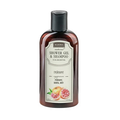 

KLEONA Гель-шампунь для тела и волос "Грейпфрут" 200, Гель-шампунь для тела и волос "Грейпфрут"