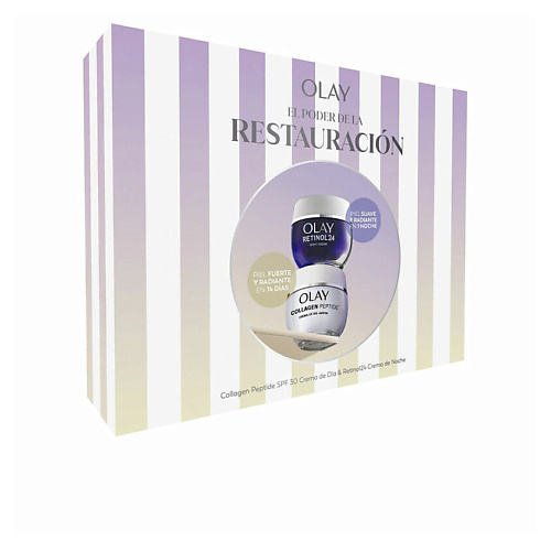 

OLAY Набор: Дневной крем для лица Collagen Peptide SPF30 + Ночной крем для лица Retinol 24, Набор: Дневной крем для лица Collagen Peptide SPF30 + Ночной крем для лица Retinol 24