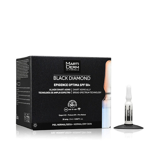 

MARTIDERM Антивозрастные ампулы Black Diamond Epigence Optima SPF 50+ 60, Антивозрастные ампулы Black Diamond Epigence Optima SPF 50+