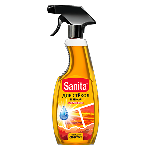 

SANITA Спрей Чистящее средство для стёкол с НАШАТЫРНЫМ СПИРТОМ 500, Спрей Чистящее средство для стёкол с НАШАТЫРНЫМ СПИРТОМ