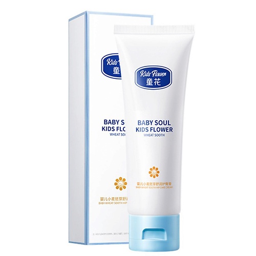 

KIDS FLOWER Детский крем под подгузник с экстрактом из зародышей пшеницы 75, Детский крем под подгузник с экстрактом из зародышей пшеницы