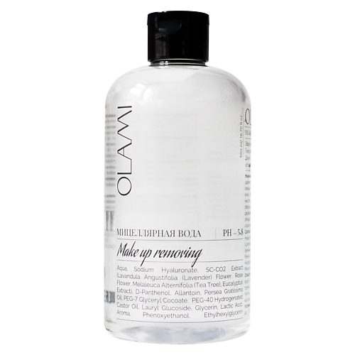 

OLAMI Мицеллярная вода для очищения и снятия макияжа 500, Мицеллярная вода для очищения и снятия макияжа