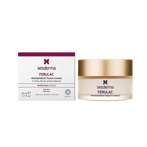 

SESDERMA Крем для лица антиоксидантный Ferulac Antioxidant facial cream 50, Крем для лица антиоксидантный Ferulac Antioxidant facial cream