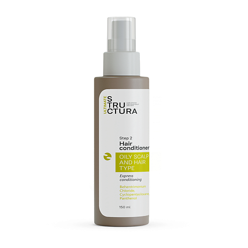 

ULTIMATE STRUCTURA Несмываемый экспресс спрей-кондиционер для жирных волос 150, Несмываемый экспресс спрей-кондиционер для жирных волос