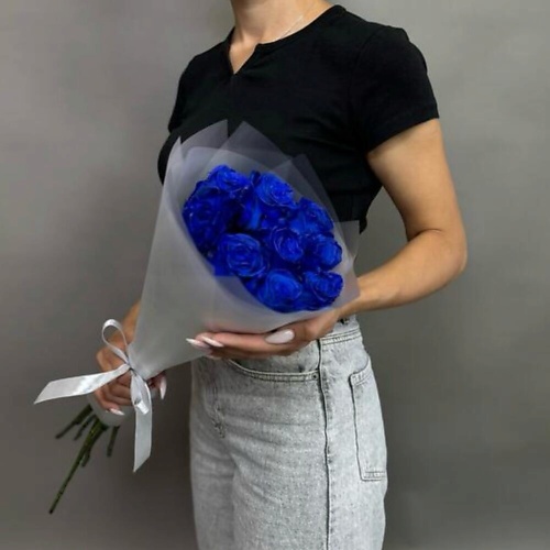 

ДАРИ ЦВЕТЫ Букет из 9 синих роз, Букет из 9 синих роз