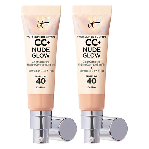 

IT COSMETICS Тональный крем с сияющим финишем Nude Glow CC Cream Duo SPF40, 2 шт, Тональный крем с сияющим финишем Nude Glow CC Cream Duo SPF40, 2 шт