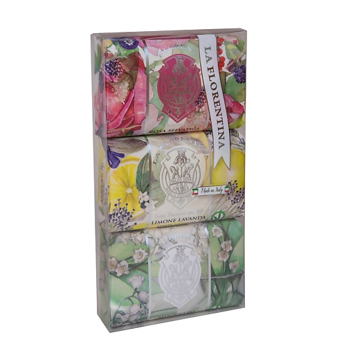 

LA FLORENTINA Набор мыла Роза, Лимон&Лаванда,Ландыш 1, Набор мыла Роза, Лимон&Лаванда,Ландыш