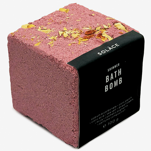 

SOLACE Бомбочка для ванны "Амор" с морской солью, шиммером и сухоцветами, Бомбочка для ванны "Амор" с морской солью, шиммером и сухоцветами
