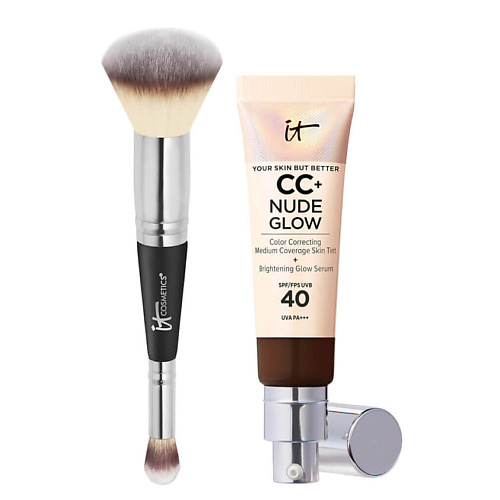 

IT COSMETICS СС-крем CC+ Nude Glow SPF 40 с кистью №7, СС-крем CC+ Nude Glow SPF 40 с кистью №7