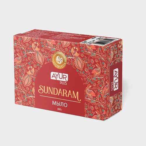 

AYUR PLUS Мыло туалетное SUNDARAM 100, Мыло туалетное SUNDARAM