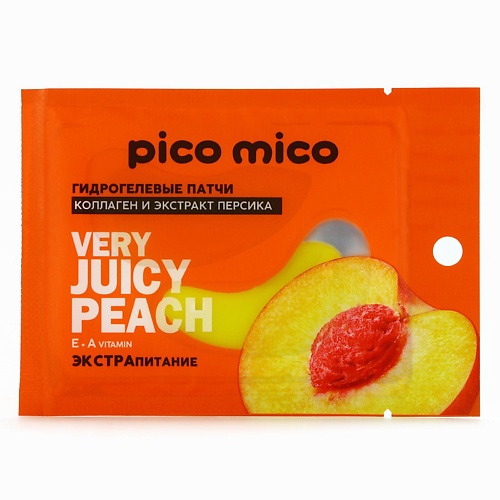 

PICO MICO Патчи для глаз Very juicy peach, гидрогелевые с коллагеном и экстрактом персика, Патчи для глаз Very juicy peach, гидрогелевые с коллагеном и экстрактом персика