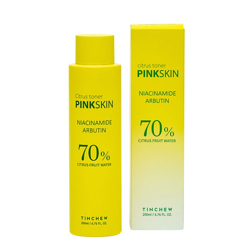 

TINCHEW Тонер для лица с ниацинамидом и арбутином 70% 200, Тонер для лица с ниацинамидом и арбутином 70%