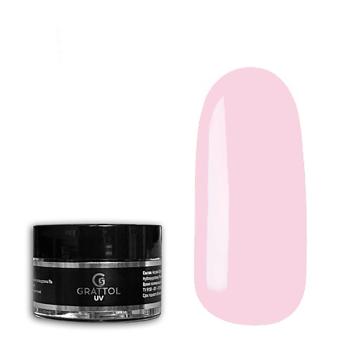 

GRATTOL Гель для наращивания ногтей камуфляж MINI, Гель для наращивания ногтей камуфляж MINI