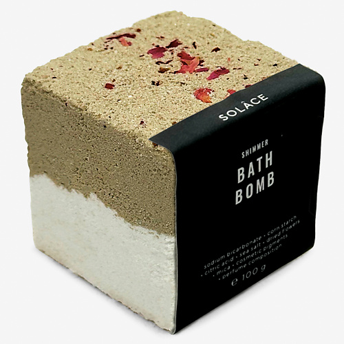 

SOLACE Бомбочка для ванны "Зеленый чай" с солью, шиммером и сухоцветами, Бомбочка для ванны "Зеленый чай" с солью, шиммером и сухоцветами
