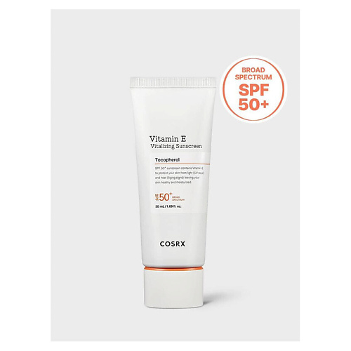 

COSRX Солнцезащитный крем Vitamin E Vitalizing Sunscreen SPF 50+ 50, Солнцезащитный крем Vitamin E Vitalizing Sunscreen SPF 50+