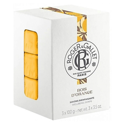 

ROGER & GALLET Набор парфюмерного мыла Bois D'Orange 300, Набор парфюмерного мыла Bois D'Orange