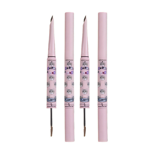

FLORTTE Двусторонний карандаш-тушь Eyebrow Pencil & Brow Mascara, набор, Двусторонний карандаш-тушь Eyebrow Pencil & Brow Mascara, набор