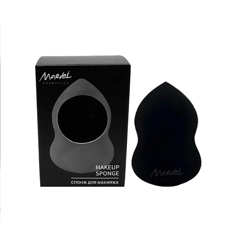 

MARVEL COSMETICS Спонж в индивидуальной упаковке, черный Makeup Sponge, Спонж в индивидуальной упаковке, черный Makeup Sponge