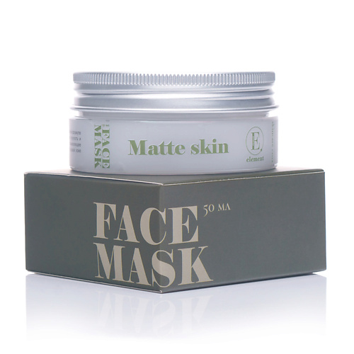 

ELEMENT Очищающая и матирующая маска для лица FACE MASK Matte skin skincare extra 50, Очищающая и матирующая маска для лица FACE MASK Matte skin skincare extra