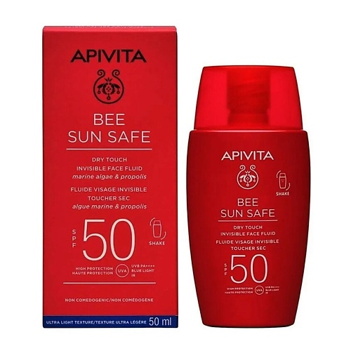 

APIVITA Солнцезащитная невидимая эмульсия для лица SPF 50 Bee Sun Safe 50, Солнцезащитная невидимая эмульсия для лица SPF 50 Bee Sun Safe