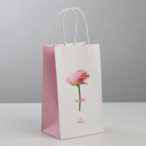 

ДАРИТЕ СЧАСТЬЕ Пакет подарочный крафт "Be happy", Пакет подарочный крафт "Be happy"