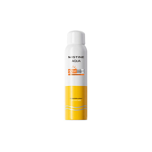 

MISTINE Солнцезащитный спрей Aqua SPF 50 PA+++ 120, Солнцезащитный спрей Aqua SPF 50 PA+++