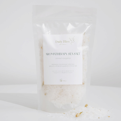 

DAILY BLISS SKINCARE Морская соль для ванны с эфирными маслами "Жасмин и бергамот" 500, Морская соль для ванны с эфирными маслами "Жасмин и бергамот"