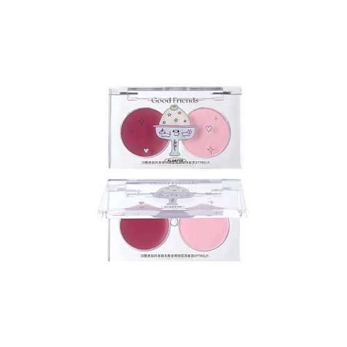 FLORTTE Двухцветные румяна Good Friends Club Dual-Color Blush 1440₽