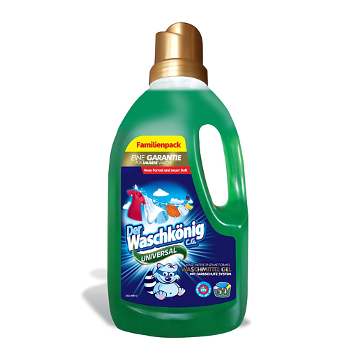 

DER WASCHKONIG C.G. Universal Clovin Гель для стирки универсальный концентрат, жидкий порошок 1625, Universal Clovin Гель для стирки универсальный концентрат, жидкий порошок