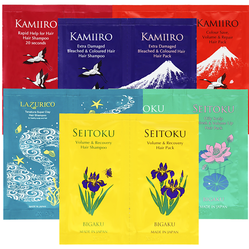 

BIGAKU Дорожный набор Японских пробников Ассорти, Дорожный набор Японских пробников Ассорти