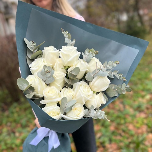 

КОЛИБРИ ЦВЕТОЧНЫЙ САЛОН Букет белых роз для самых нежных, Букет белых роз для самых нежных