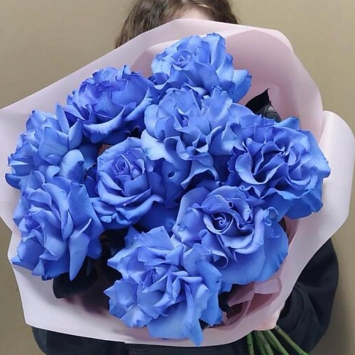 

ДАРИ ЦВЕТЫ 9 французских синих роз, 9 французских синих роз