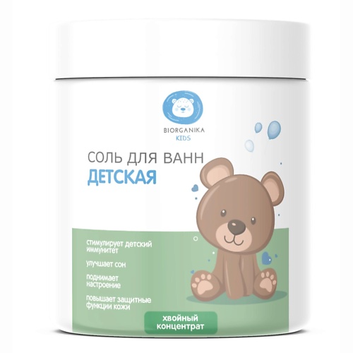 

BIORGANIKA Морская соль для ванны Детский Хвойный концентрат 1000, Морская соль для ванны Детский Хвойный концентрат