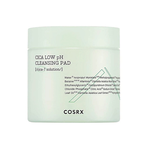 Пенка для снятия макияжа COSRX Очищающие диски Pure Fit Cica Low pH Cleansing Pad 100