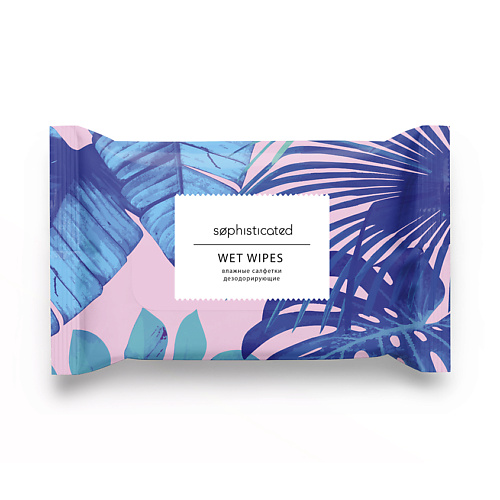 

ЛЭТУАЛЬ SOPHISTICATED Влажные салфетки дезодорирующие, SOPHISTICATED Влажные салфетки дезодорирующие