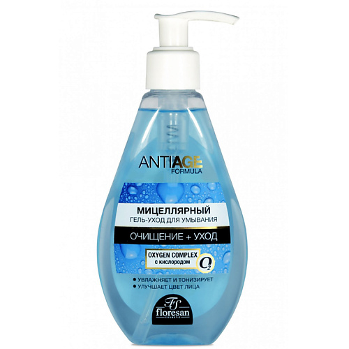 

FLORESAN Мицеллярный гель-уход для умывания с кислородом 150, Мицеллярный гель-уход для умывания с кислородом