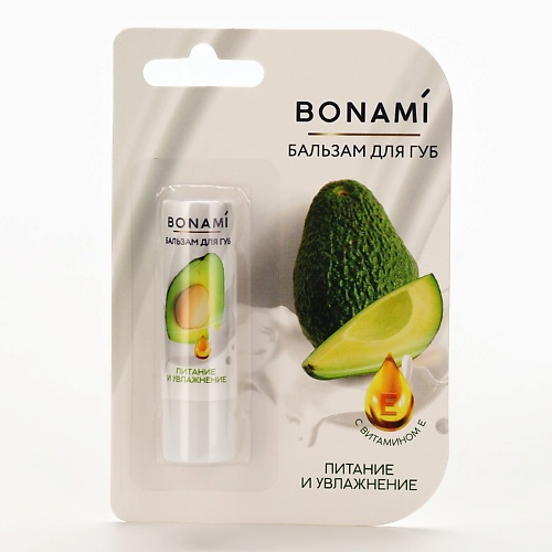 

BONAMI Бальзам для губ с витамином Е, увлажнение и питание, Бальзам для губ с витамином Е, увлажнение и питание