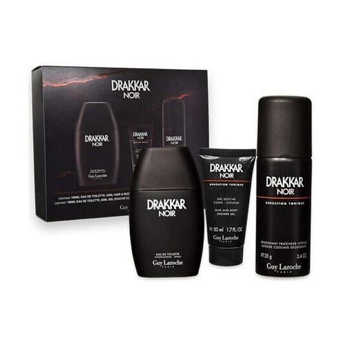 

GUY LAROCHE Парфюмерный набор Drakkar Noir туалетная вода+дезодорант+гель для душа, Парфюмерный набор Drakkar Noir туалетная вода+дезодорант+гель для душа