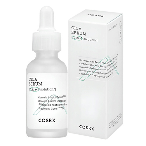

COSRX Успокаивающая сыворотка с центеллой Pure Fit Cica Serum 30, Успокаивающая сыворотка с центеллой Pure Fit Cica Serum