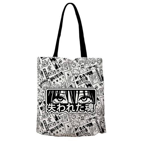 

P.INK Сумка-шоппер Аниме паттерн, Сумка-шоппер Аниме паттерн