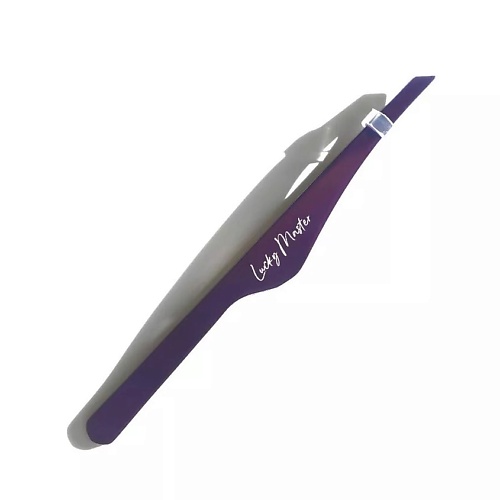 

LUCKY MASTER Пинцет для бровей скошенный, Пинцет для бровей скошенный