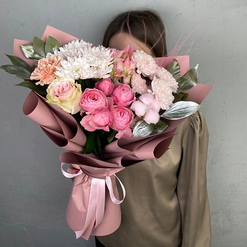 

ДАРИ ЦВЕТЫ Букет из роз и хризантем, Букет из роз и хризантем