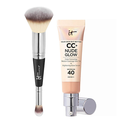 

IT COSMETICS СС-крем CC+ Nude Glow SPF 40 с кистью №7, СС-крем CC+ Nude Glow SPF 40 с кистью №7
